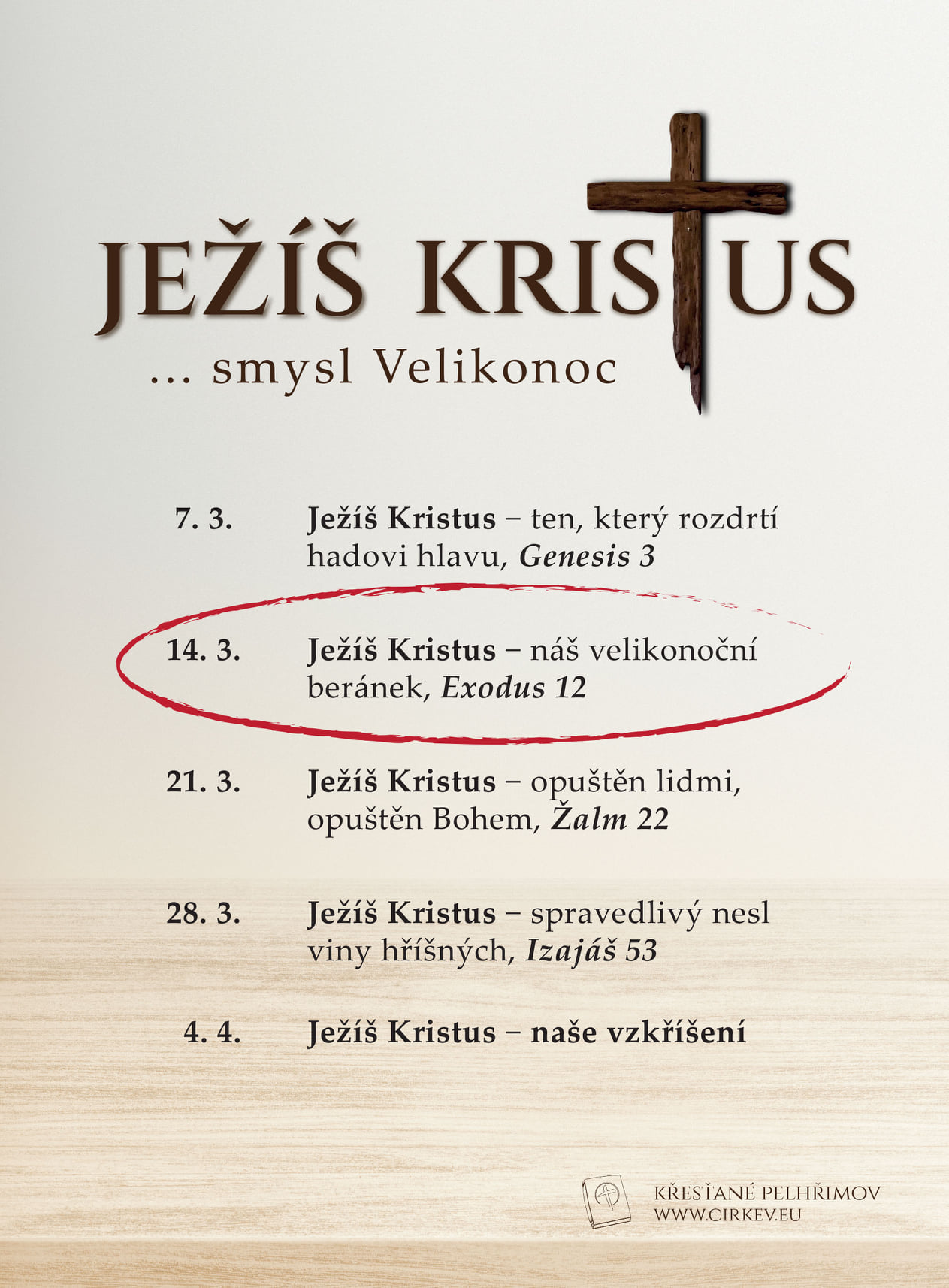 Ježíš Kristus - náš velikonoční beránek